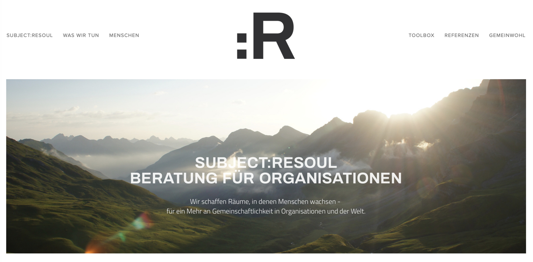 Bild der alten subject:RESOUL Homepage